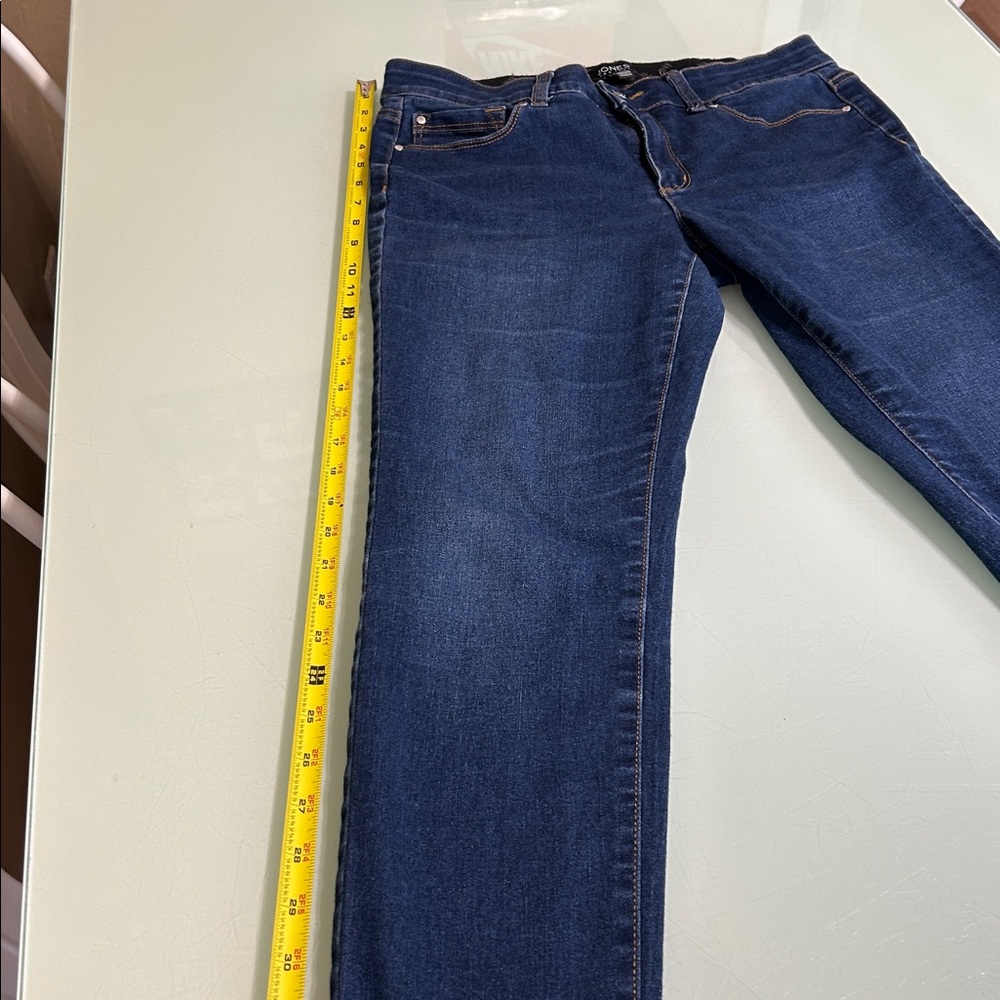 Jones New York Dark Blue Skinny Jeans Size 6 - Picture 2 of 12